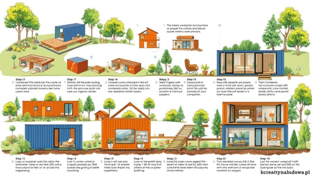 proces budowy domu kontenerowego