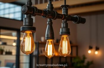 DIY: Lampy industrialne z rur wodnych – unikalna dekoracja do wnętrza