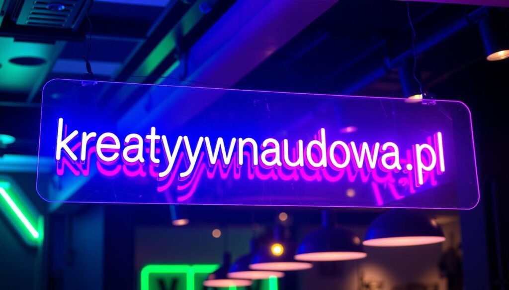 neonowy napis