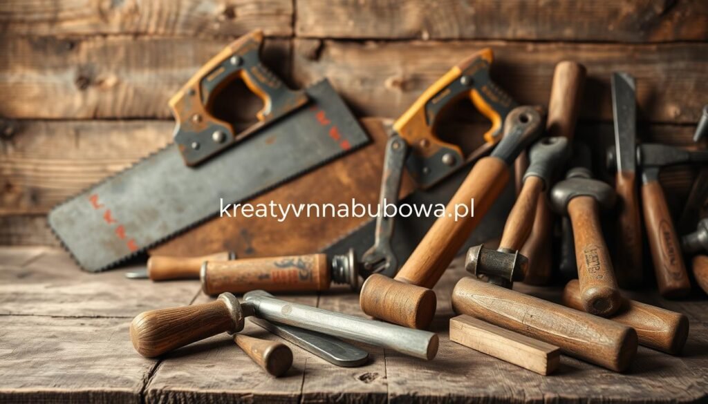retro narzędzia budowlane