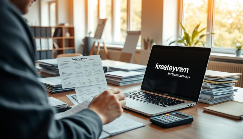 porównywanie ofert projektu