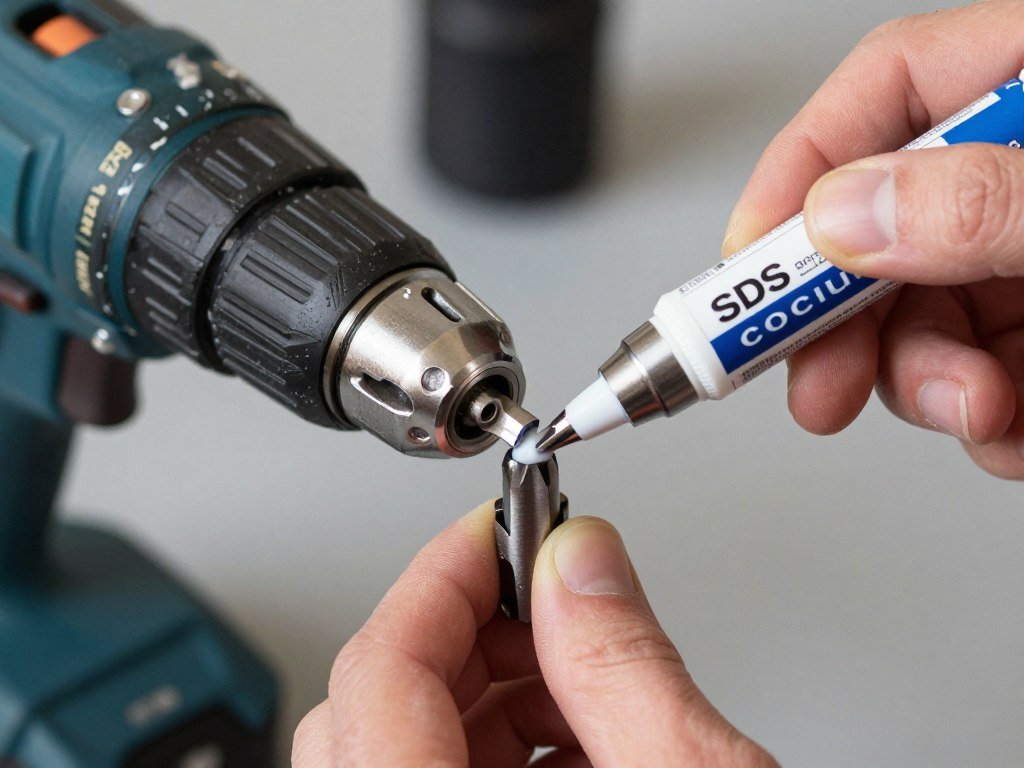 Proces czyszczenia i smarowania uchwytu SDS młotowiertarki