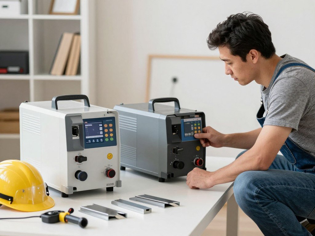 Wybór spawarki do użytku domowego - majsterkowicz przy pracy